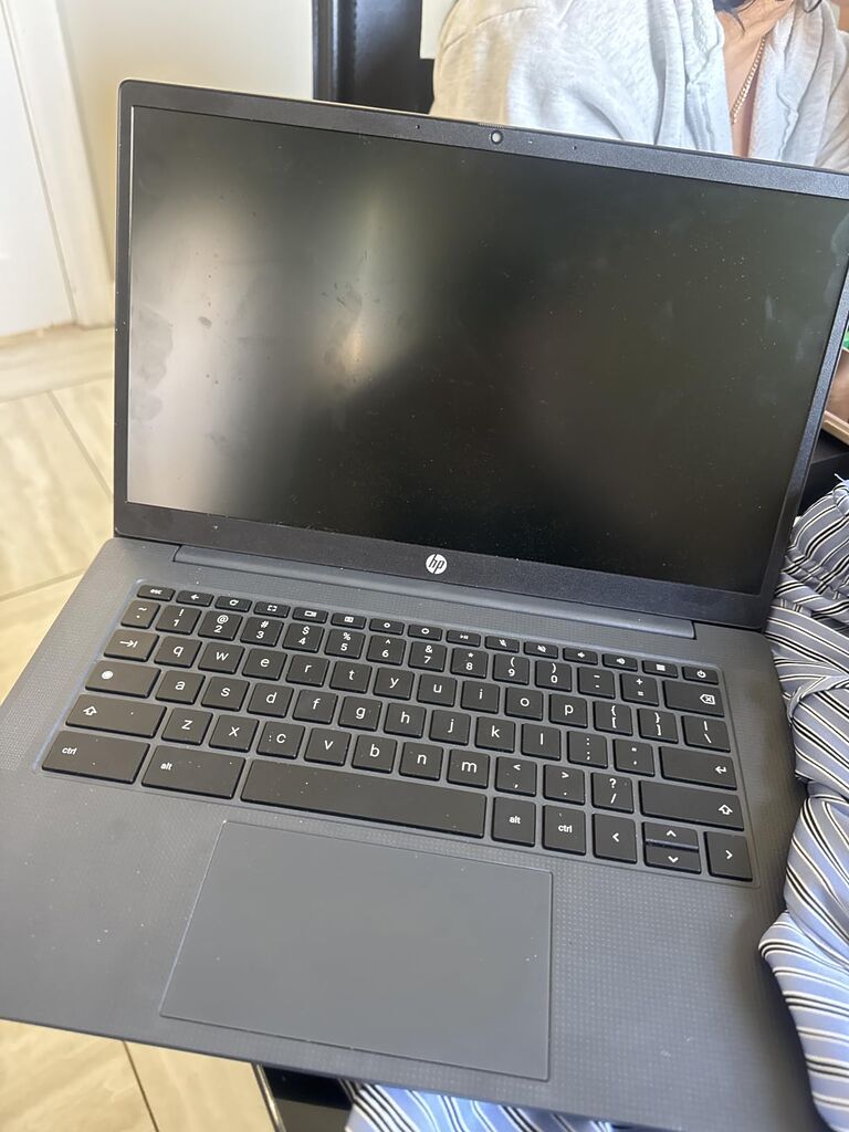 HP Chromebook 14 inch Laptop, HD Display, Intel Processor N100, 8GB RAM, 128GB UFS, Chrome OS, Chalkboard Gray customer photo 1