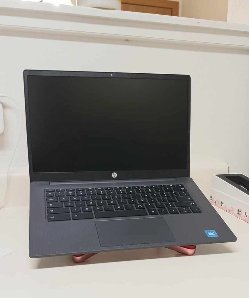 HP Chromebook 14 inch Laptop, HD Display, Intel Processor N100, 8GB RAM, 128GB UFS, Chrome OS, Chalkboard Gray customer photo 2