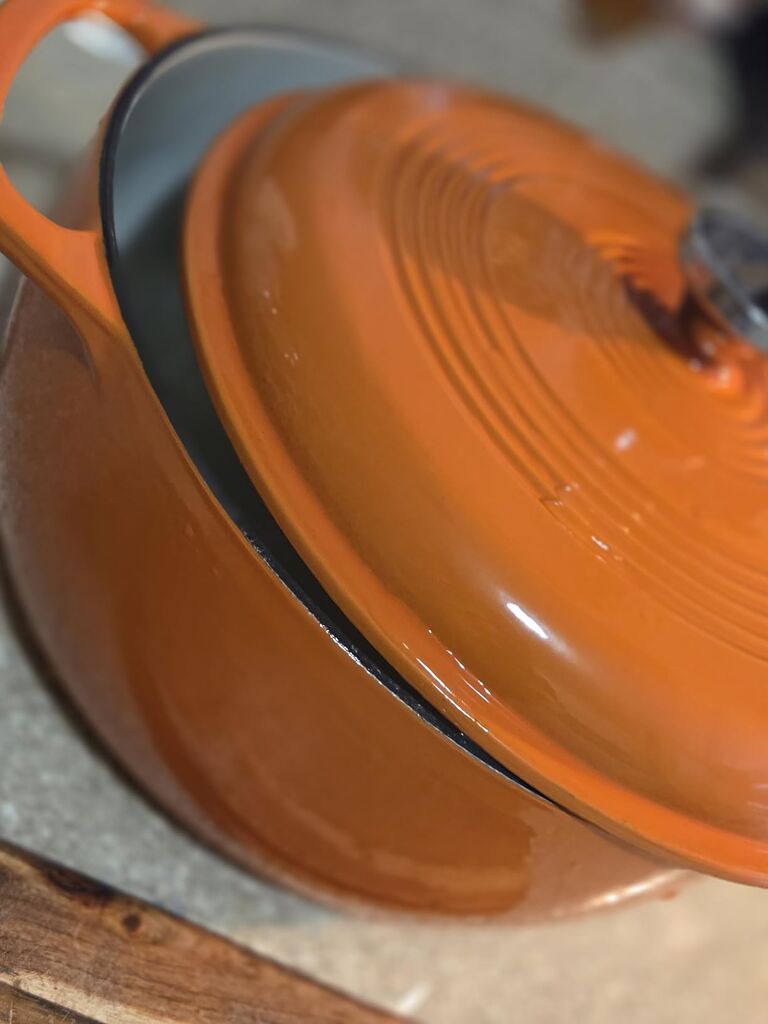 Lodge Essential Enamel Cast Iron Dutch Oven, 6 Quart, Island Spice Red customer photo 2