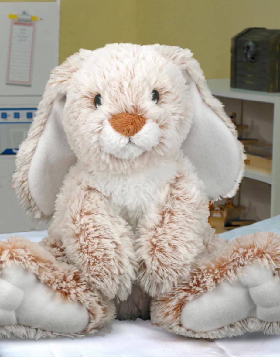 Melissa and Doug Burrow Bunny Stuffed Animal Plushie with Big Feet, Floppy Ears and Fluffy Tail, Adorable Pretend Play Toddler Toys for Girls and Boys 3+ customer photo 1