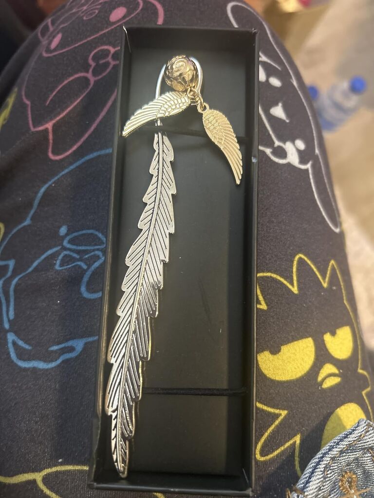 Harry Potter Metal Bookmark with Hanging Charm Golden Snitch Hogwarts Reading Gifts Christmas Stocking Stuffers Book Lovers Gift Box customer photo 2