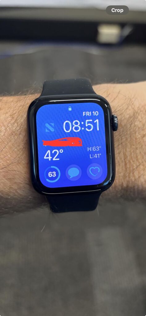 Apple Watch SE (2nd Gen) (GPS + Cellular, 44mm) - Midnight Aluminum Case with Midnight Sport Band, M/L (Renewed) customer photo 1