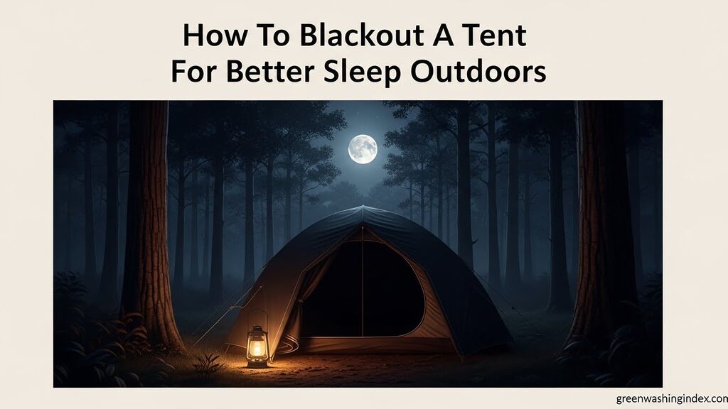 How To Blackout A Tent For Deep Outdoor Sleep August 2026