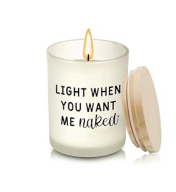 DONVON Candles for Men - Lavender Scented Soy Candle with Funny Message customer photo 1