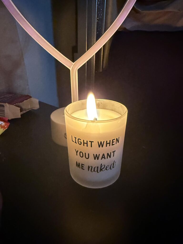 DONVON Candles for Men - Lavender Scented Soy Candle with Funny Message customer photo 2