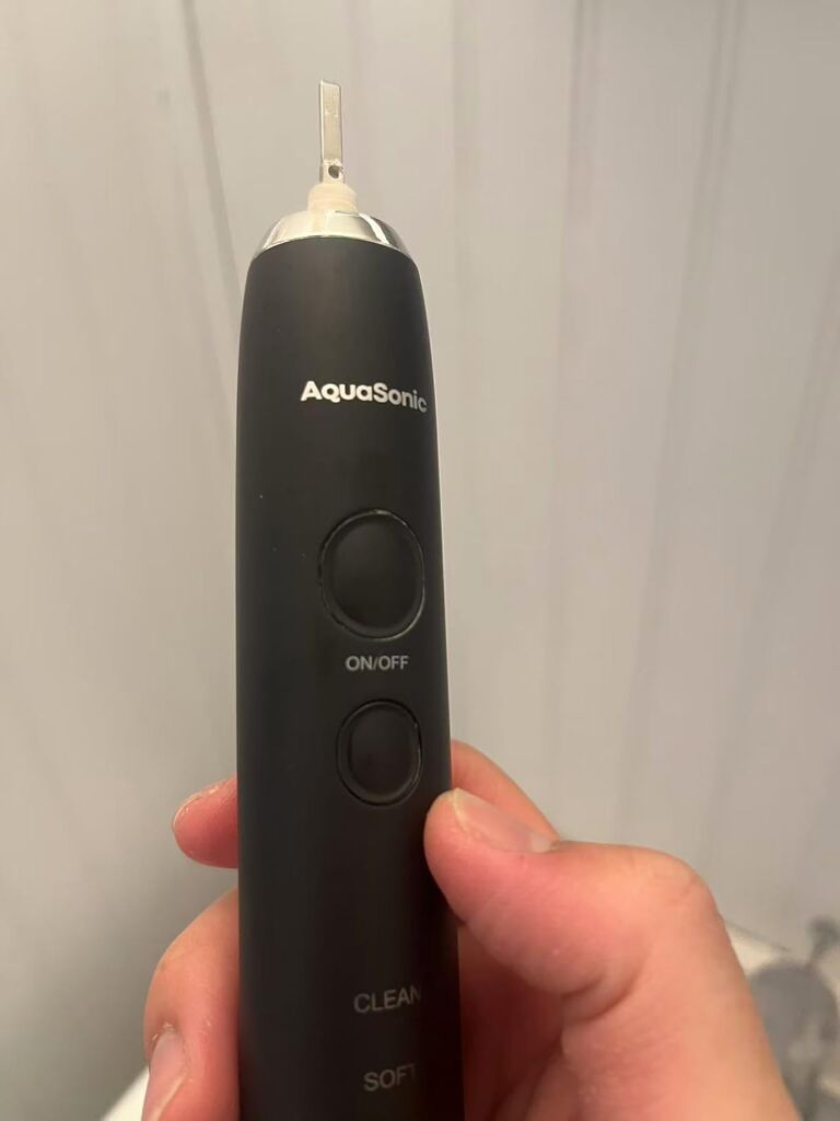 Aquasonic Black Series Ultra Whitening Toothbrush - ADA Accepted Electric Toothbrush- 8 Brush Heads & Travel Case - 40,000 VPM Electric Motor & Wireless Charging - 4 Modes w Smart Timer customer photo 1