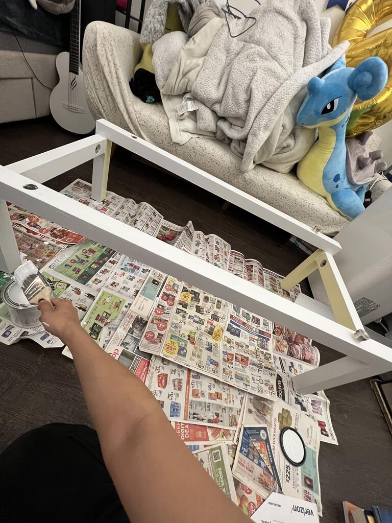Rust-Oleum Classic White Milk Paint Finish | Decor and Furniture Applications | Matte Finish Brushed Effect | Minimal Prep Needed | No Primers Required | Easy Clean Up | Quart customer photo 1