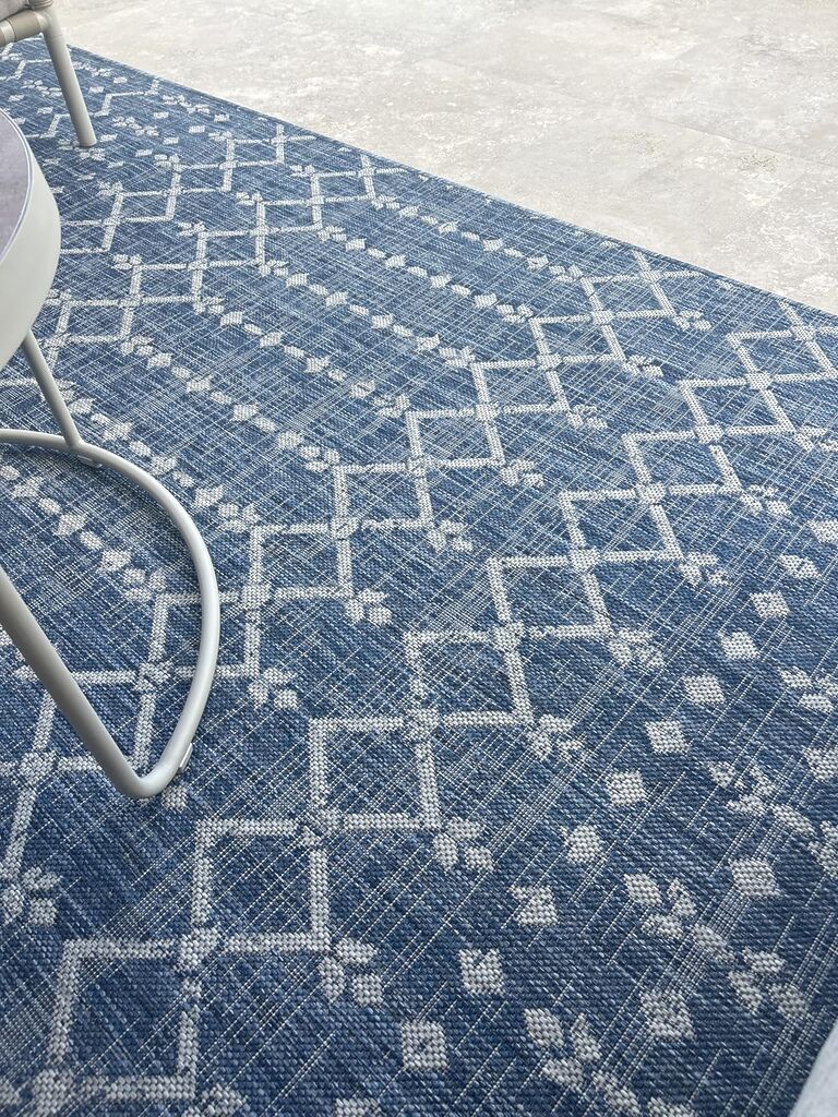 JONATHAN Y Moroccan Geometric Indoor Outdoor Area Rug 8X10 Natural/Black, Ourika Textured Weave for Backyard, Patio, Porch, Easy-Cleaning, High Traffic, Pet-Friendly, Non-Shedding customer photo 2