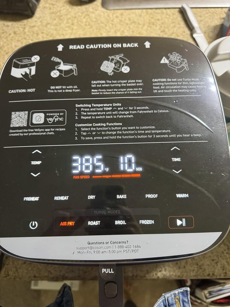 Cosori 9-in-1 TurboBlaze Air Fryer 6 Qt, Premium Ceramic Coating customer photo 2