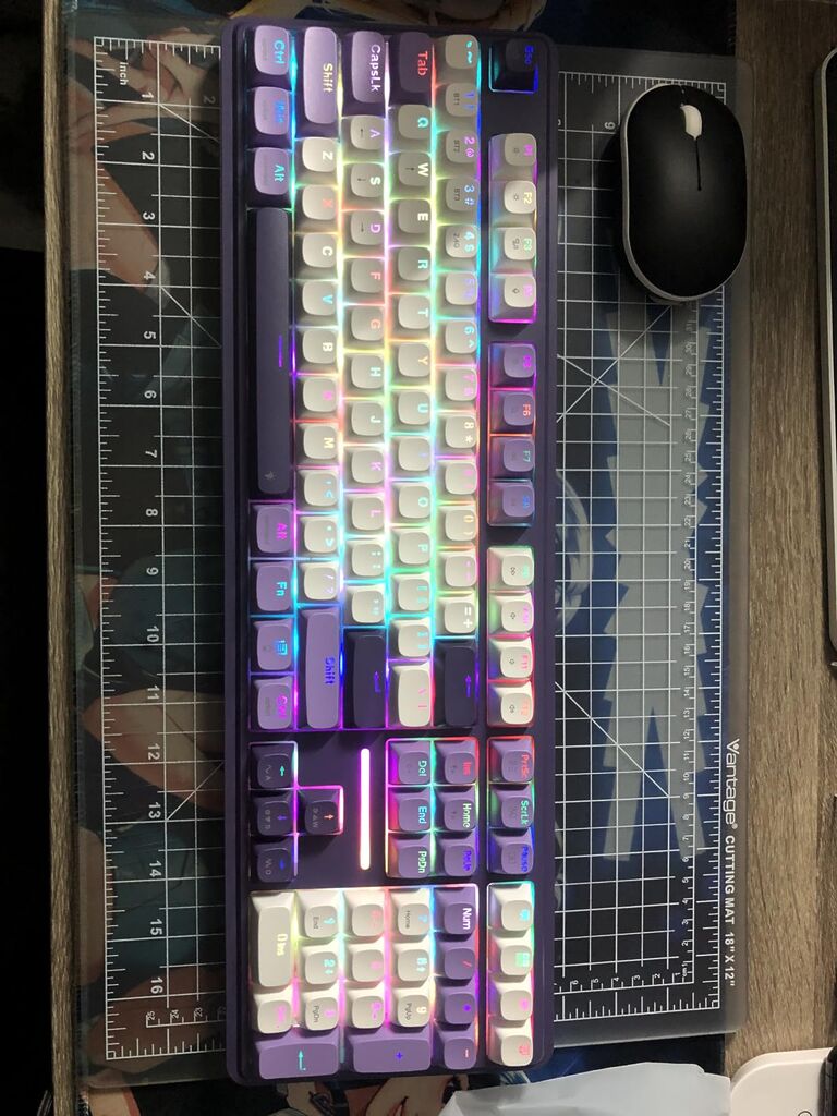 Redragon K668 RGB Gaming Keyboard, 108 Keys Wired Mechanical Keyboard w/Extra 4 Hotkeys, Sound Absorbing Foams, Hot-swappable Socket, Red Switch customer photo 2