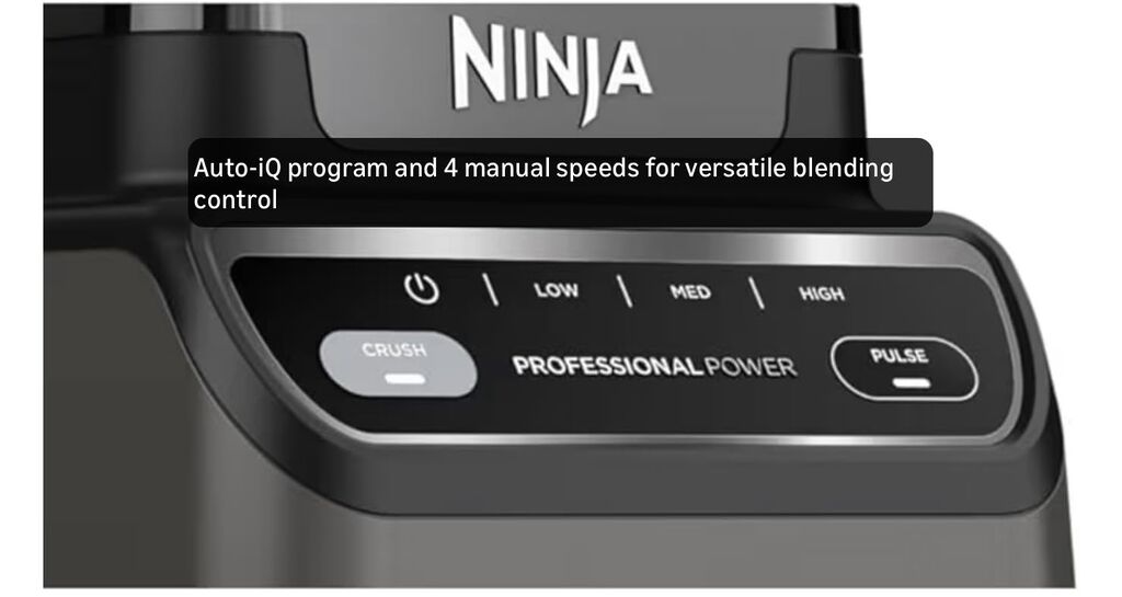 Ninja Professional Blender | Smoothie Blender, Drink Mixer, Grinder, Ice Crusher | Total Crushing Technology, Auto-iQ Smart Presets, Professional 1200W Power, XL 72oz Pitcher | Dark Grey | BR201AMZ customer photo 1