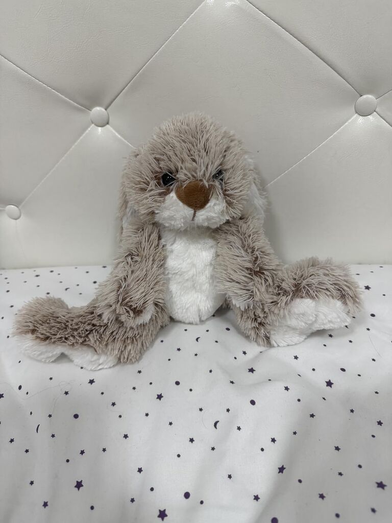 Melissa and Doug Burrow Bunny Stuffed Animal Plushie with Big Feet, Floppy Ears and Fluffy Tail, Adorable Pretend Play Toddler Toys for Girls and Boys 3+ customer photo 2
