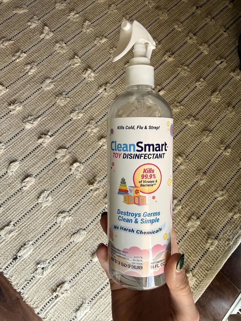 CleanSmart Toy Disinfectant Spray Kills 99.9% of Viruses and Bacteria, Rinse Free, 16 oz Bottle, (Pack of 2) customer photo 2