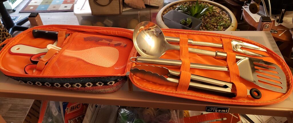 Wealers Camp Kitchen Cooking Utensil Set Travel Organizer Grill Accessories Portable Compact Gear for Backpacking BBQ Camping customer photo 1
