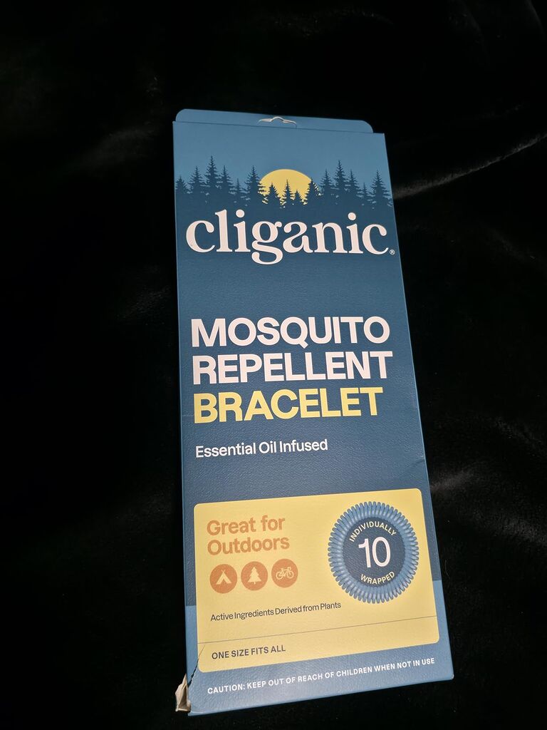 Cliganic 10 Pack Mosquito Repellent Bracelets for Adults & Kids - Natural DEET-Free Bands, Individually Wrapped customer photo 2