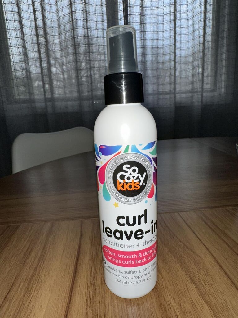 So Cozy Leave In Conditioner Spray for Kids Curly Hair - Paraben-Free Detangler with Keratin, Vitamin B5, Olive Oil & Jojoba Oil customer photo 1