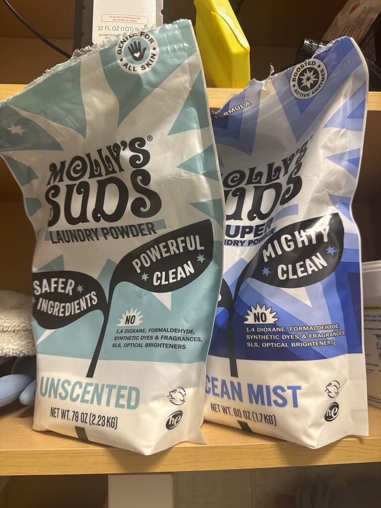 Molly's Suds Original Laundry Detergent Powder | Clean Laundry Detergent for Sensitive Skin | 120 Loads (Unscented) customer photo 2