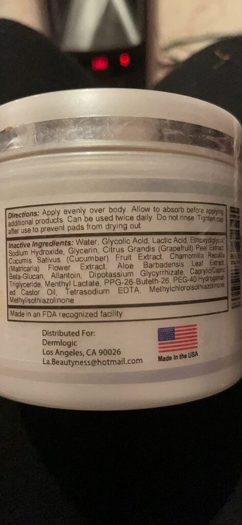 Dermlogic Acne Treatment Pads - Salicylic, Glycolic & Lactic Acid for Face & Body customer photo 2