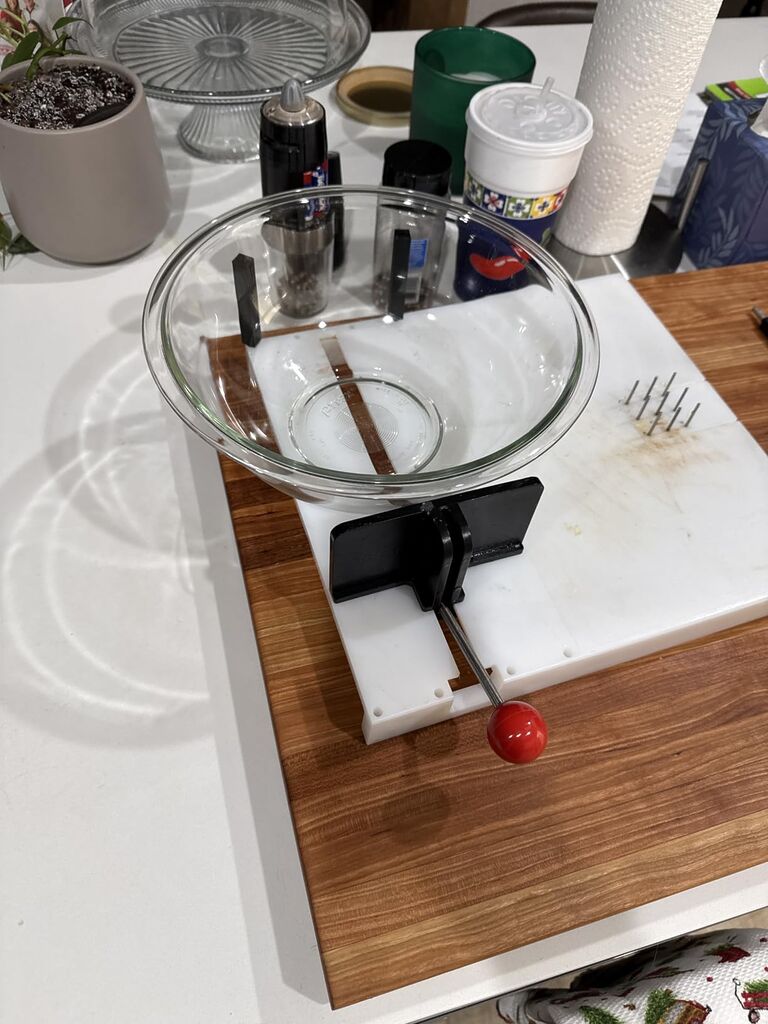 Etac Fix Preparation Board - One Handed Adaptive Cutting Board for Easy Food Prep, Non-Slip Base with Suction Feet, Stainless Steel Spikes & Adjustable Jaws customer photo 2