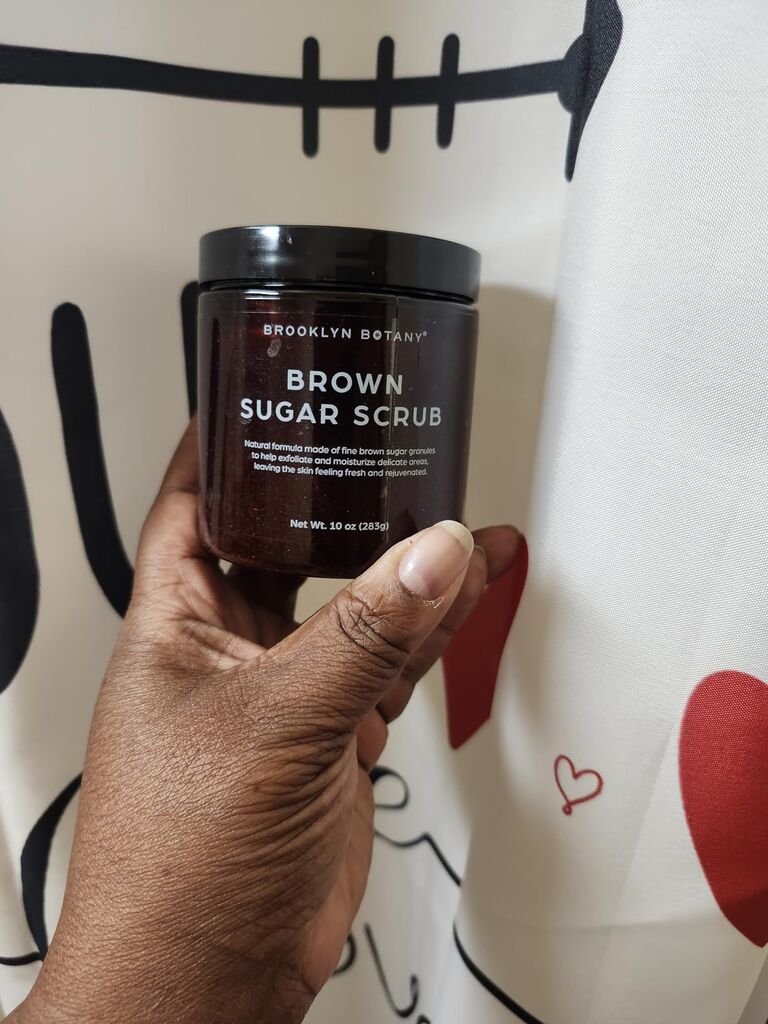Brooklyn Botany Brown Sugar Body Scrub - Moisturizing and Exfoliating Body, Face, Hand, Foot Scrub - Fights Acne, Fine Lines & Wrinkles, Great Gifts For Women & Men - 10 oz customer photo 1