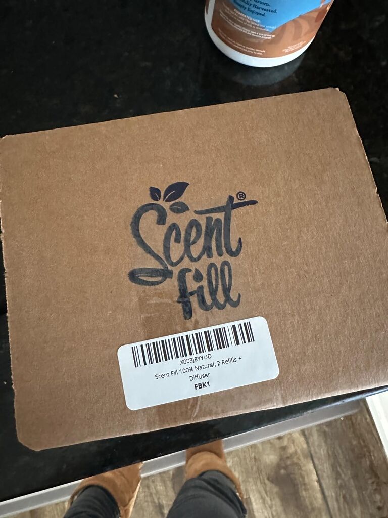 Scent Fill 100% Natural Peppermint Plug in Air Freshener, Scented Oil Refills, 2 Refills + Diffuser customer photo 2