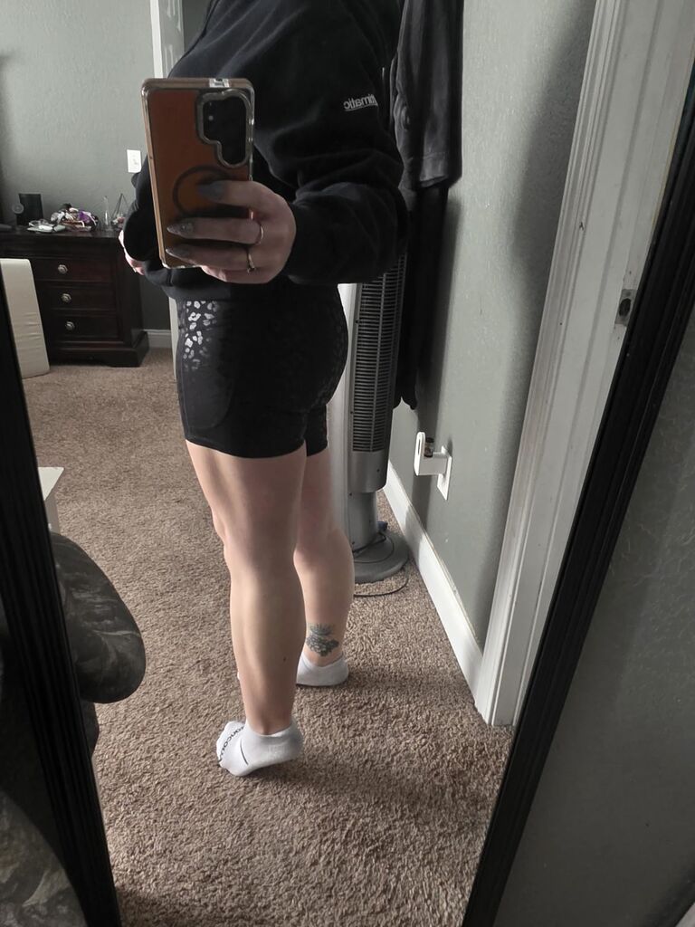 THE GYM PEOPLE High Waist Yoga Shorts for Women's Tummy Control Fitness Athletic Workout Running Shorts with Deep Pockets customer photo 2