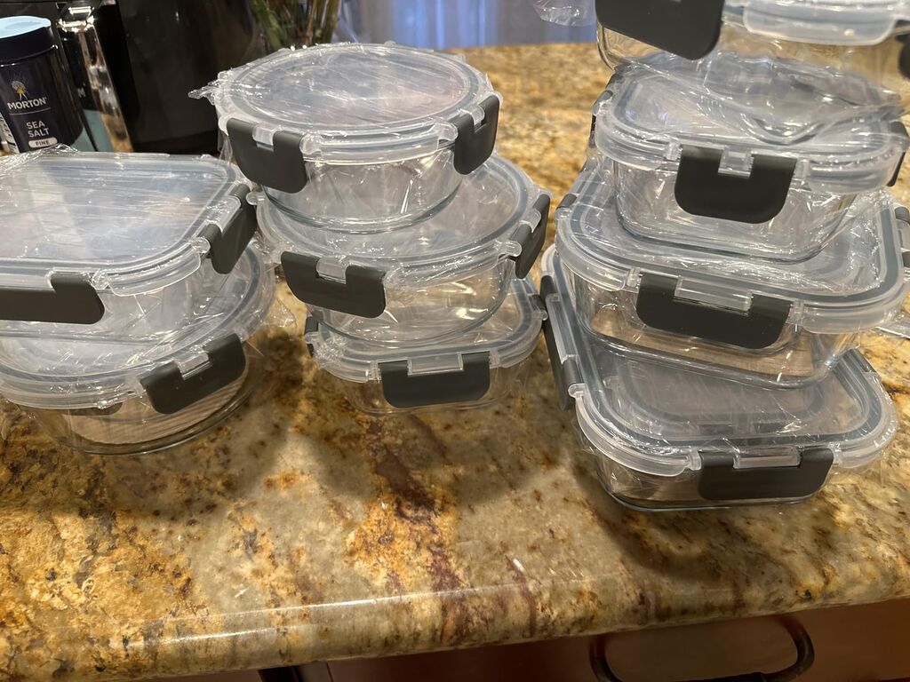 M MCIRCO 24-Piece Glass Food Storage Containers with Upgraded Snap Locking Lids,Glass Meal Prep Containers Set - Airtight Lunch Containers, Microwave, Oven, Freezer and Dishwasher customer photo 2