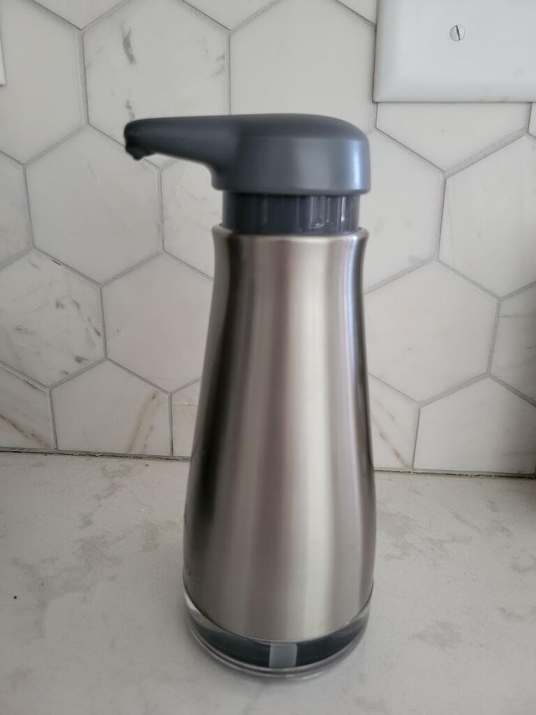 OXO Good Grips Stainless Steel Soap Dispenser, Kitchen and Bathroom Accessories customer photo 1