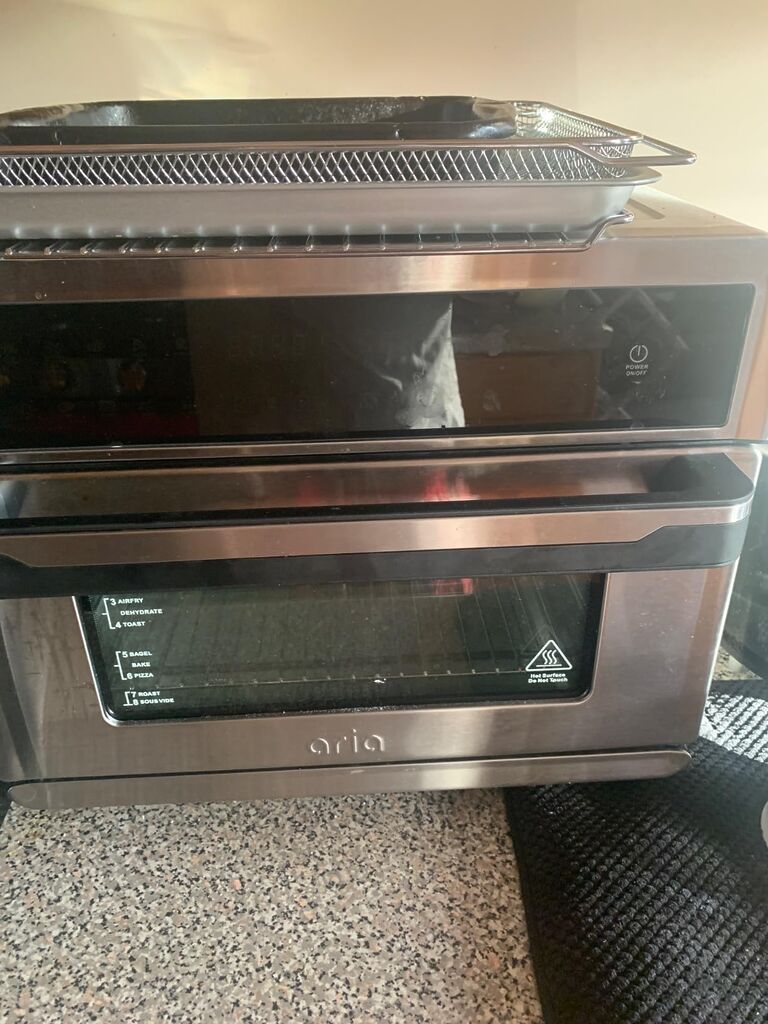 Aria 30 Qt. Touchscreen Toaster Oven with Recipe Book, Brushed Stainless Steel customer photo 1