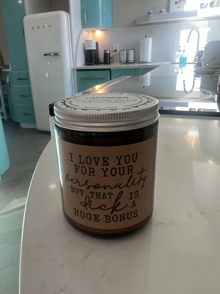 LEADO Candles for Men, Gifts for Boyfriend Fathers Day, I Love You, Husband Candle - Blue Collar Gifts for Men customer photo 2