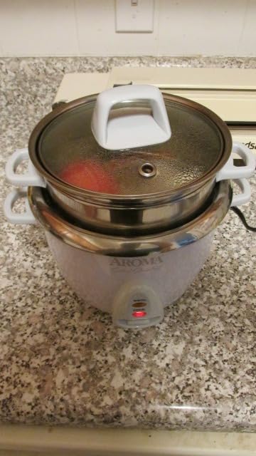 Aroma Housewares 6-Cup (Cooked yield) / 1.2Qt. Select Stainless Pot-Style Rice Cooker, & Food Steamer, One-Touch Operation, White customer photo 2
