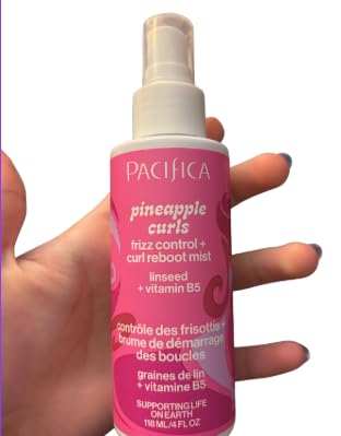 Pacifica Pineapple Curls Refresher Mist - Lightweight Spray for Hydrating & Defining Curly Hair customer photo 1
