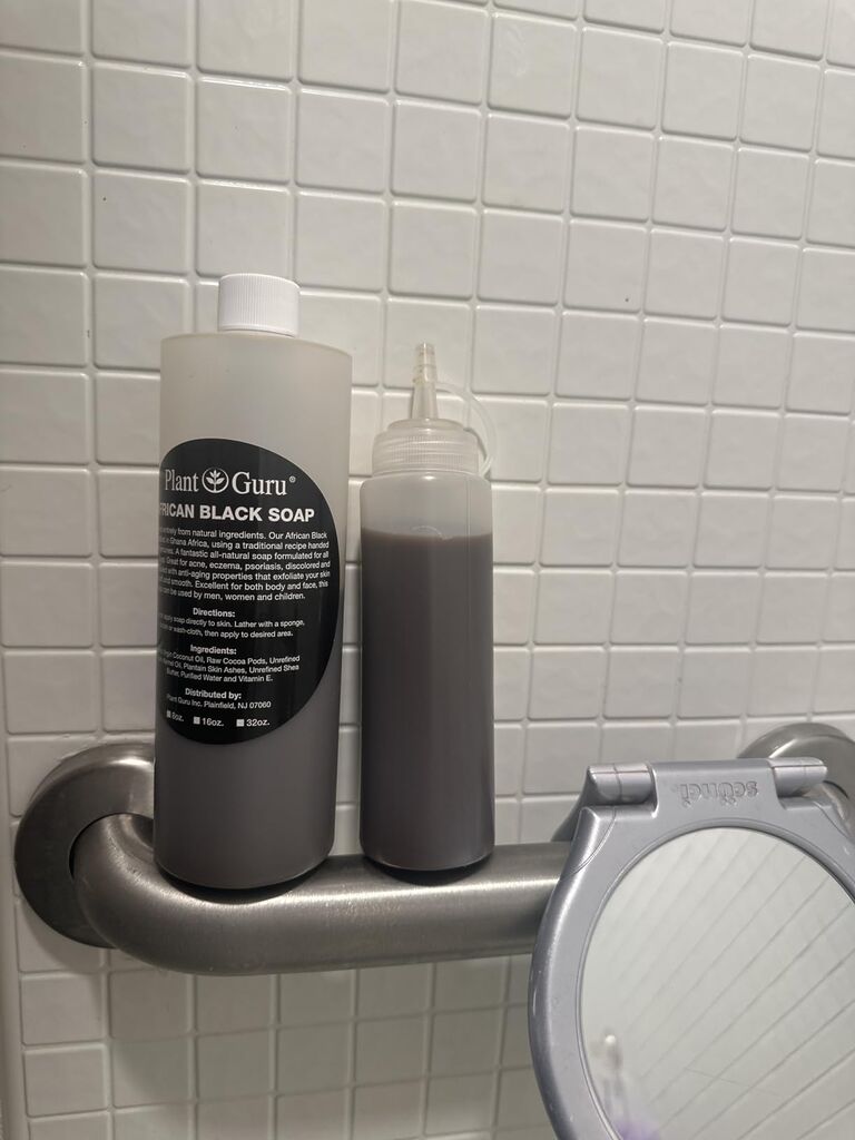 African Black Soap Liquid 4 oz. 100% Raw Pure Natural From Ghana customer photo 2