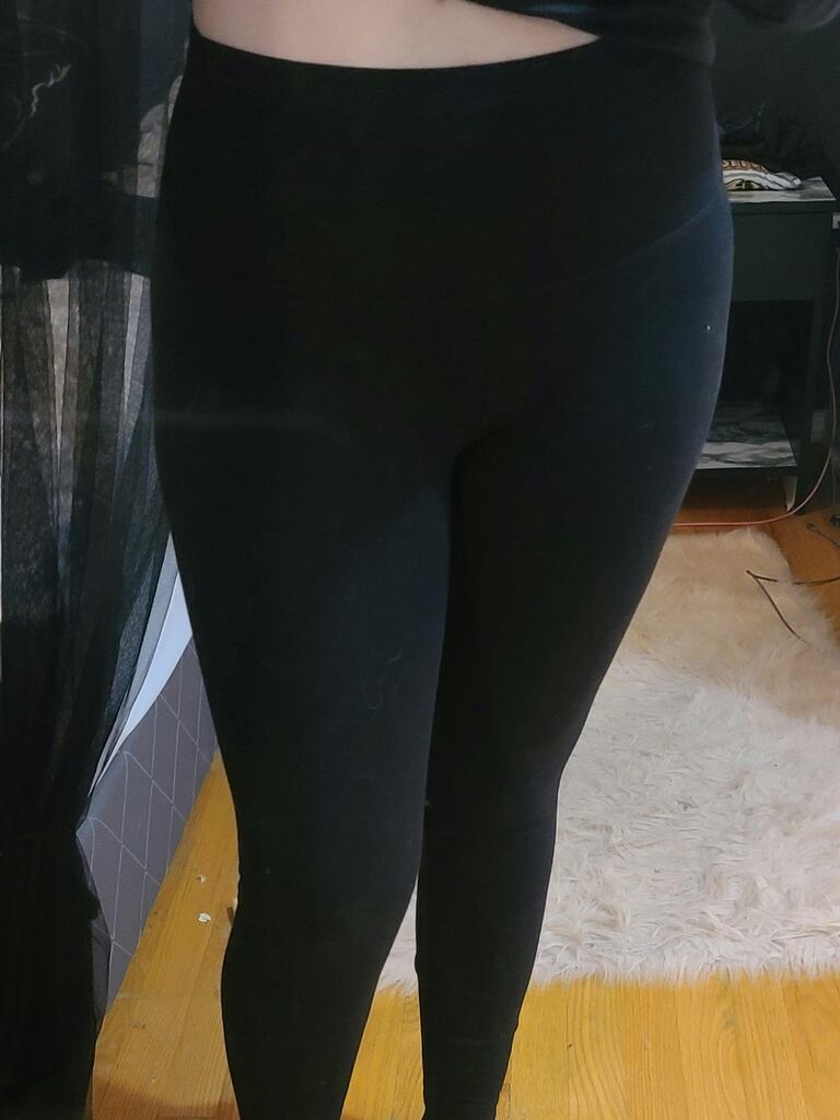 90 Degree By Reflex Cotton High Waist Ankle Length Compression Leggings customer photo 2