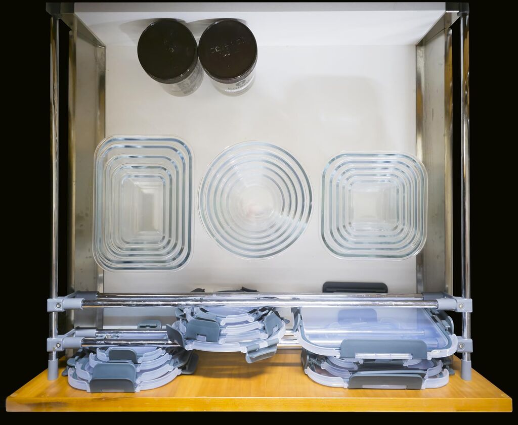 KOMUEE 30 Pieces Glass Food Storage Containers Set, Glass Meal Prep Containers Set with Snap Locking Lids, Airtight lunch Containers for Microwave, Oven, Freezer & Dishwasher,Gray customer photo 2
