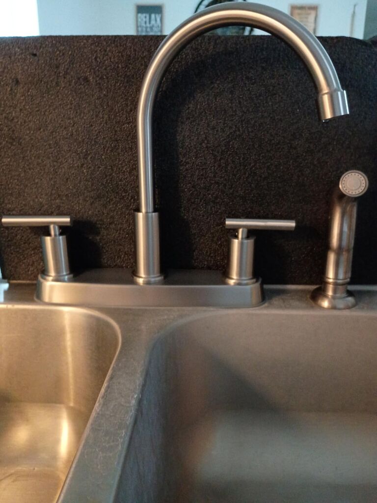 Kitchen Faucets, Kitchen Sink Faucet, Brushed Nickel Kitchen Faucet with Sprayer, 3 or 4 Hole RV Faucet for Kitchen Sink, Stainless Steel Touch Kitchen Faucet with Side Sprayer customer photo 1