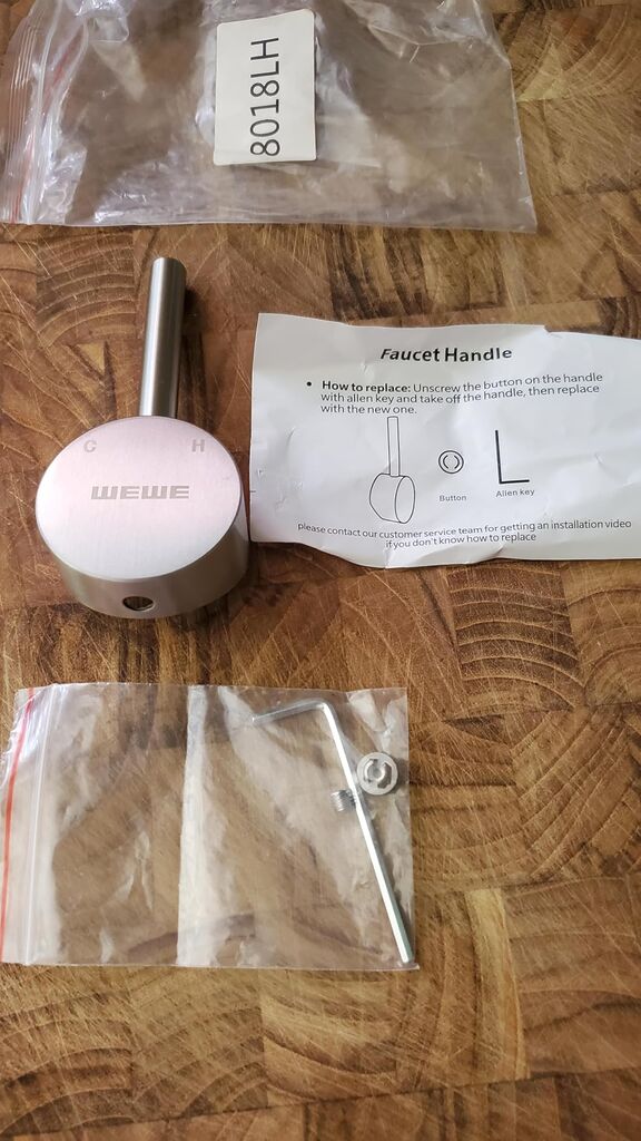 WEWE Drinking Water Faucet for Kitchen Sink, Kitchen Water Filter Faucet Stainless Steel for Reverse Osmosis or Water Filtration System Beverage Non-Air Gap RO Faucet Brushed Nickel Finish customer photo 2