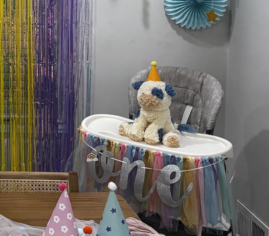 GUND Cozys Collection Cow, Stuffed Animal for Ages 1 and Up, Spring Decor Plush Toy, Cream/Blue, 10