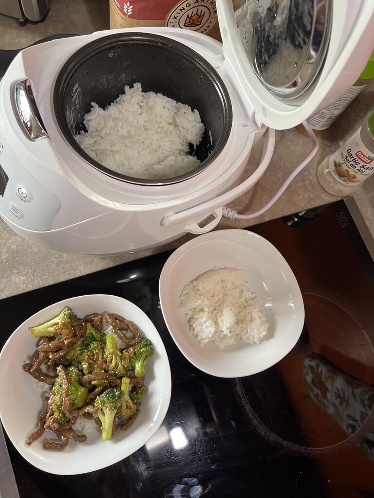 Yum Asia Panda Mini Rice Cooker With Ninja Ceramic Bowl and Advanced Fuzzy Logic (3.5 cup, 0.63 litre) 4 Rice Cooking Functions, 4 Multicooker functions, Digital LED display - 120V customer photo 1
