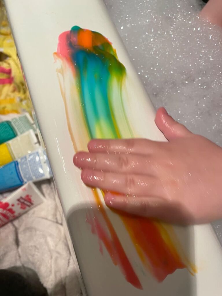 Tub Works Bath Paint Soap Bath Toy, Shimmer 6 Pack | Non-Toxic | Washable Bathtub Paint for Finger Painting on Tub Walls | Ideal Toddler Bath Toys for Creative Play | Easy to Clean, Fun Paint Soap customer photo 2