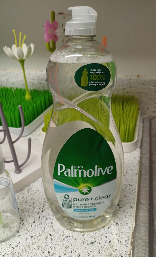 Palmolive Ultra Dishwashing Liquid Dish Soap, Pure + Clear Fragrance Free - 32.5 Fluid Ounce customer photo 2