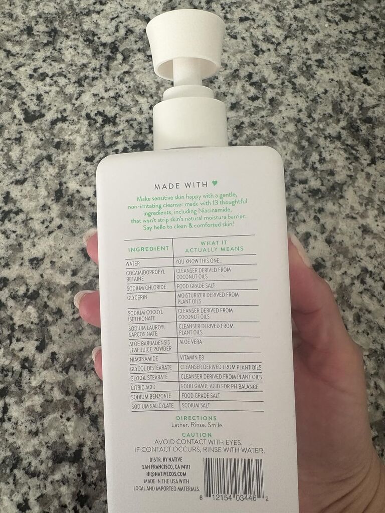 Native Sensitive Face Wash, Spa Day Every Day Facial Cleanser (2 Pack) customer photo 1