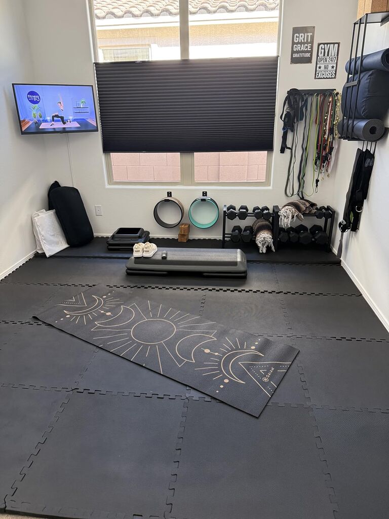 Gaiam Yoga Mat - Premium 6mm Print Reversible Extra Thick Non Slip Exercise Mat customer photo 2