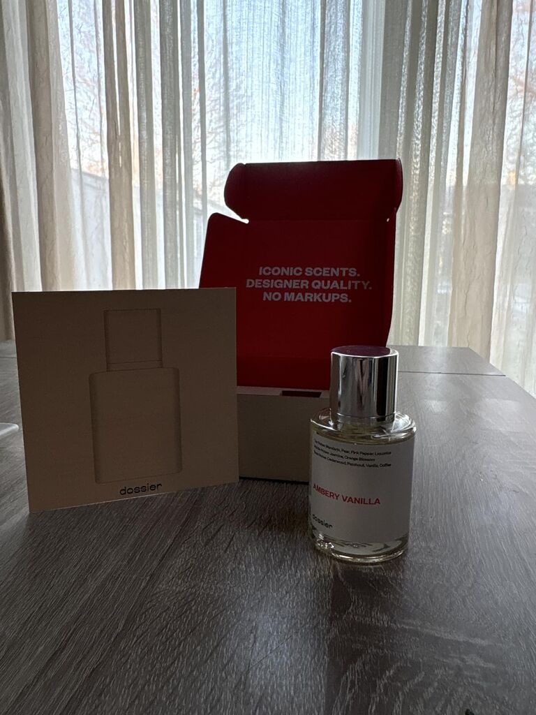 Dossier - Ambery Vanilla 1.7Oz (50ml) - Eau de Parfum - Inspired by Y S.L's B.lack O.pium - Long-lasting Fragrance - Feminine customer photo 1