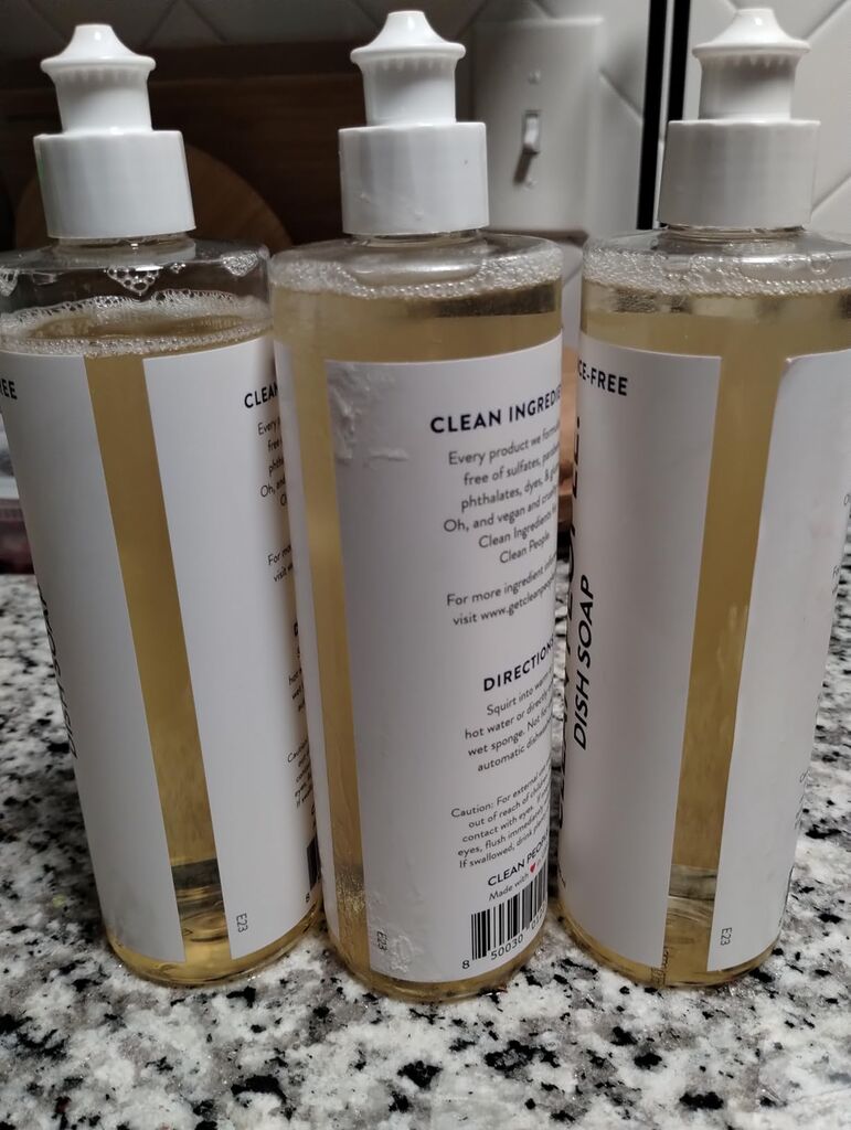 THE CLEAN PEOPLE Liquid Dish Soap - Clean, Simple Ingredients - Extra Scrubbing Power (Citrus Clove Scent) 12 fl. oz (6 Pack) customer photo 1