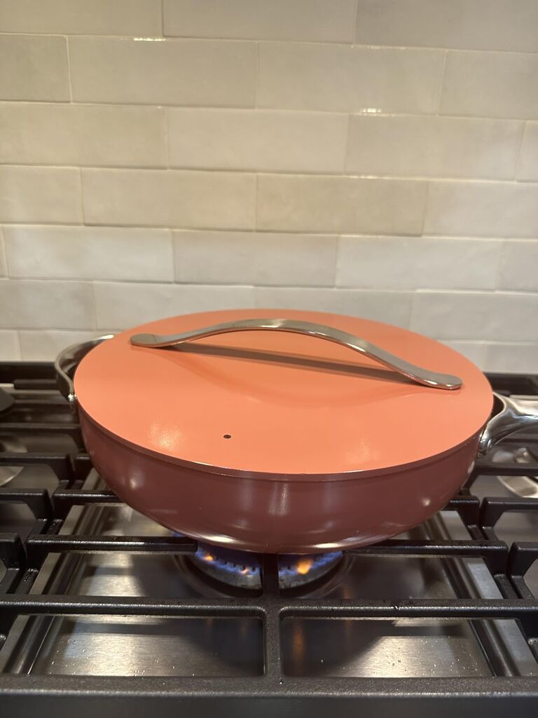 Caraway Nonstick Ceramic Sauté Pan with Lid (4.5 qt, 11.8 inch) customer photo 2