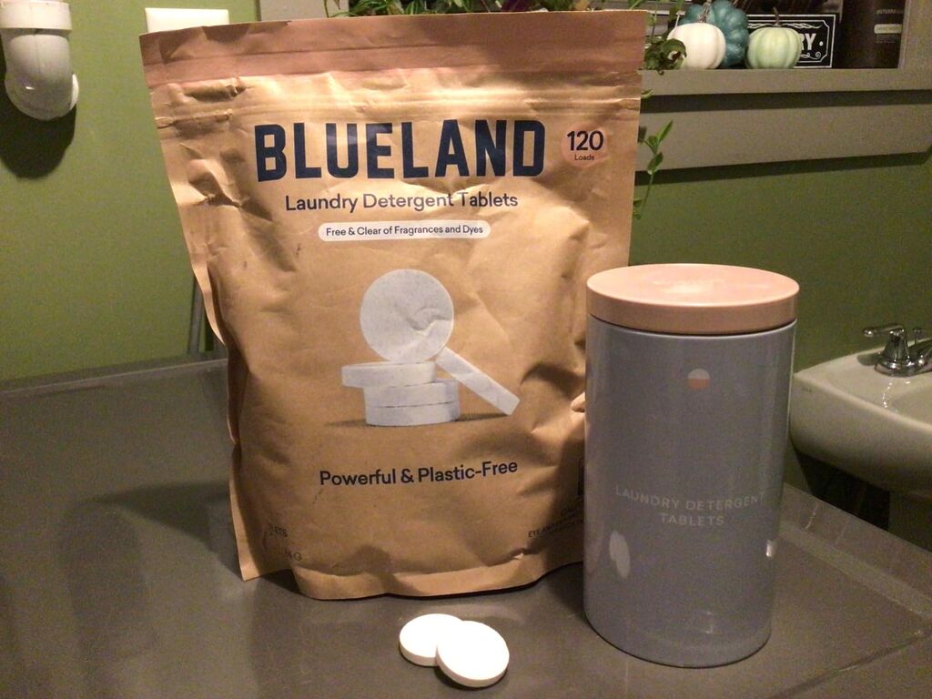 BLUELAND Laundry Detergent Tablets, 120 Count, Plastic-Free Eco-Friendly Pods - Fragrance Free customer photo 1