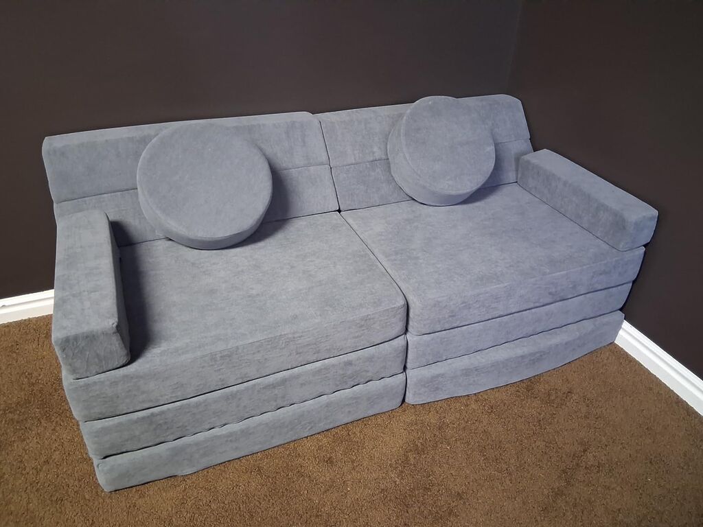 22Pcs Modular Kids Play Couch - Kids Couch for Playroom Bedroom Living Rooms Toddler Sofa for Inspiring Child Creativity, Children Convertible Foam Sofa customer photo 2