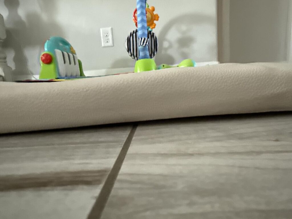 Stylish Padded Baby Play Mat - Extra Thick & Super Soft Vegan Leather Floor Mat customer photo 1