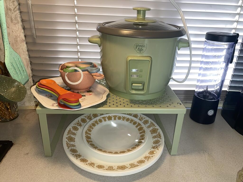 GreenLife Rice Cooker with Removable PFAS-Free Ceramic Nonstick Pot, 3-Cups Uncooked/6-Cups Cooked, Grains & Oatmeal Multicooker, Compact One-Switch Design, Auto Keep Warm, Easy Clean, Gray customer photo 1